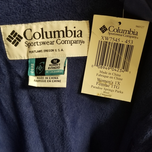 Columbia Women's 2 in 1 Paradise Spring Parka/Coat, size 1X - Picture 5 of 5